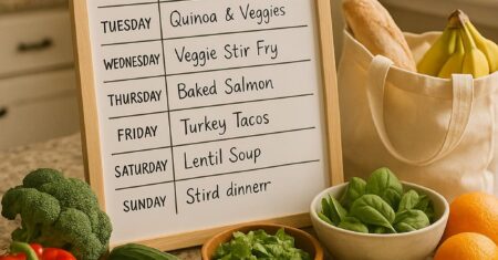 Easy Meal Planning for a Healthier Week at Home